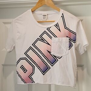 VS PINK logo crop top 24